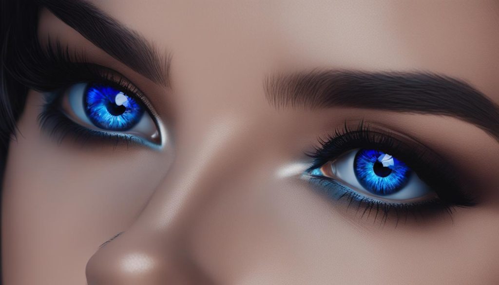 bella blue kolor oczu